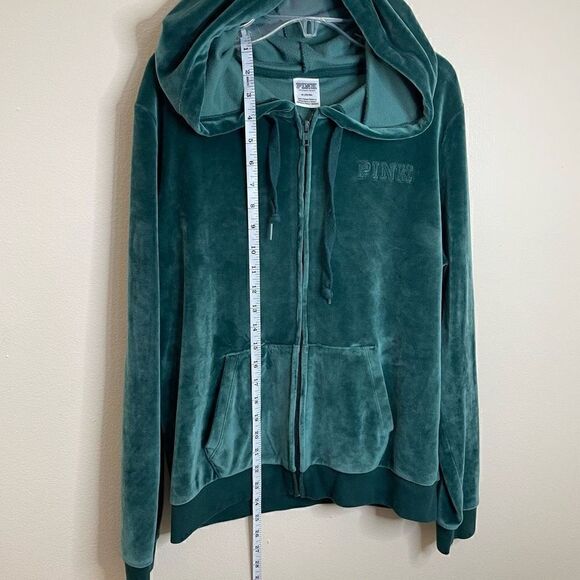 PINK| Velvet| Velour| zip up| By Victoria Secret - Picture 7 of 14